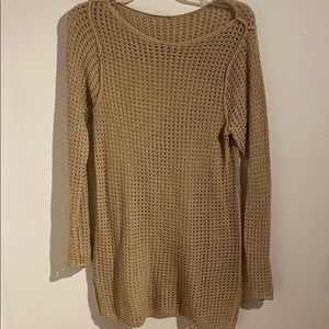 Open knit pullover